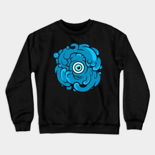 Eye Blue Hole Crewneck Sweatshirt